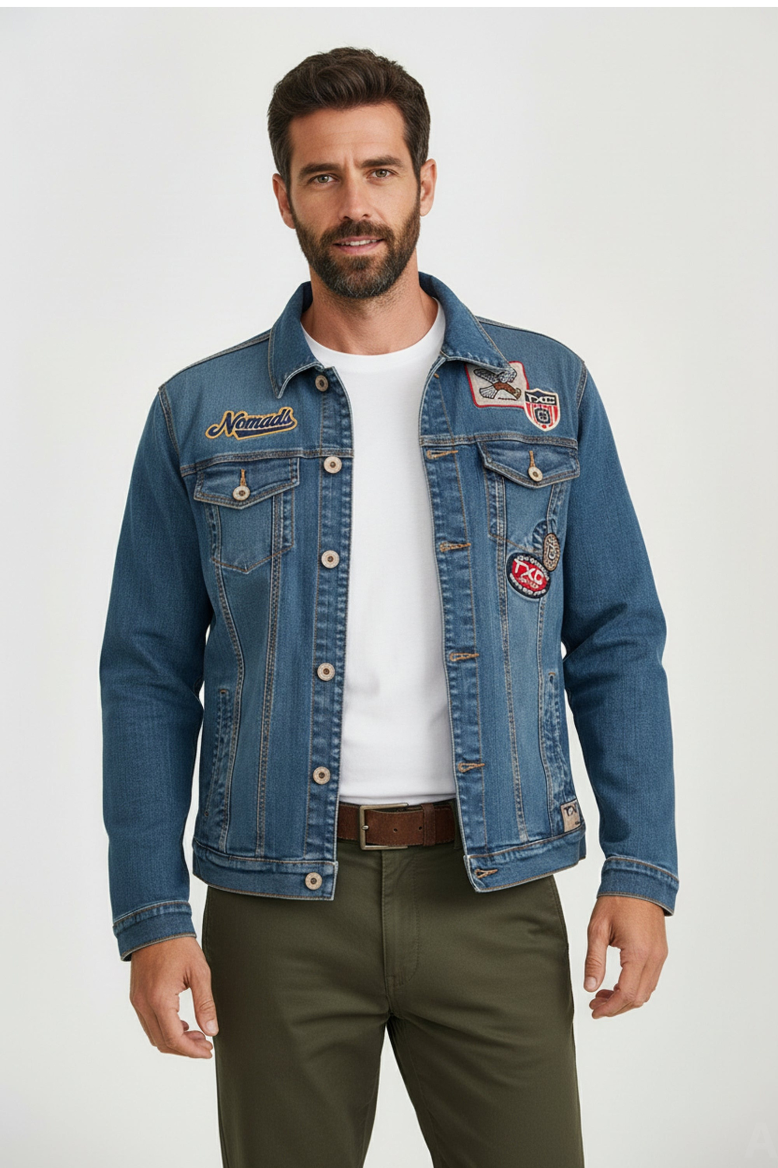 INDIVIDUELL BESTICKTE TRUCKERJACKE 7364