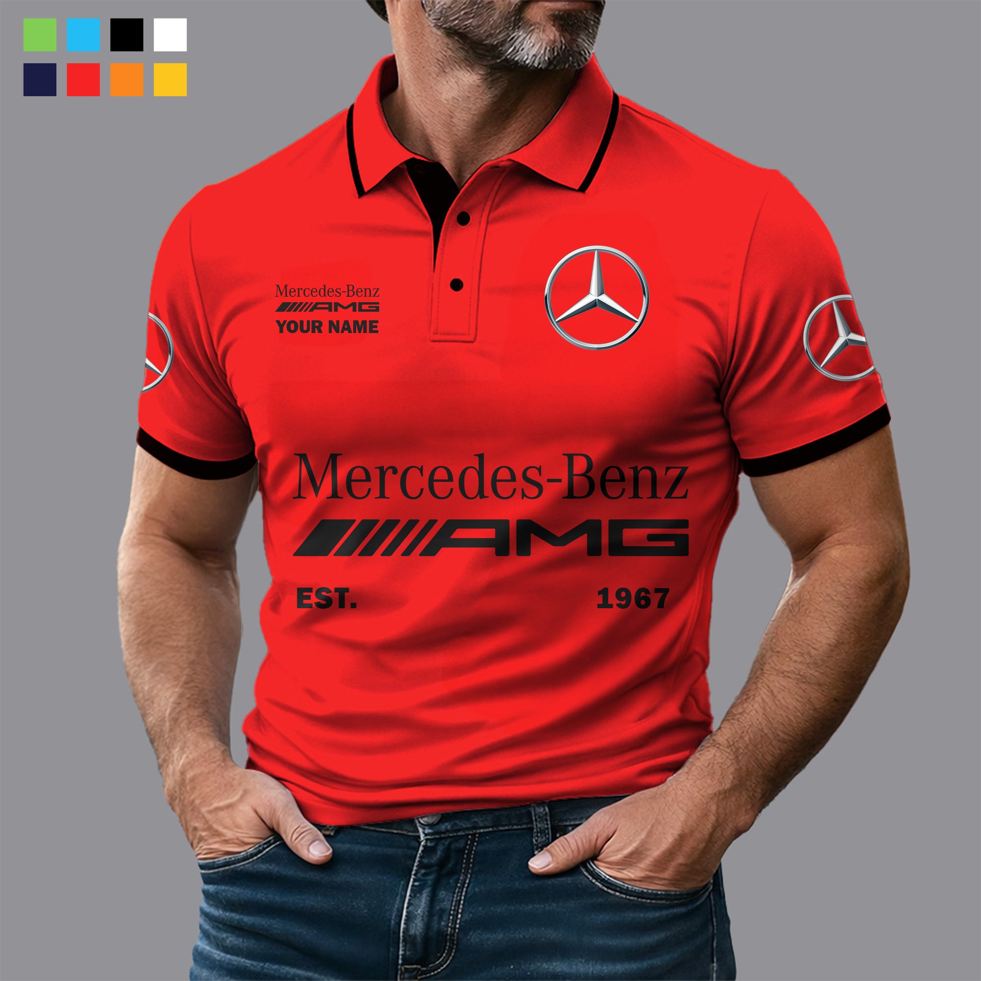 Polo Shirt AMG KK01666 f46V - Limitierte Edition